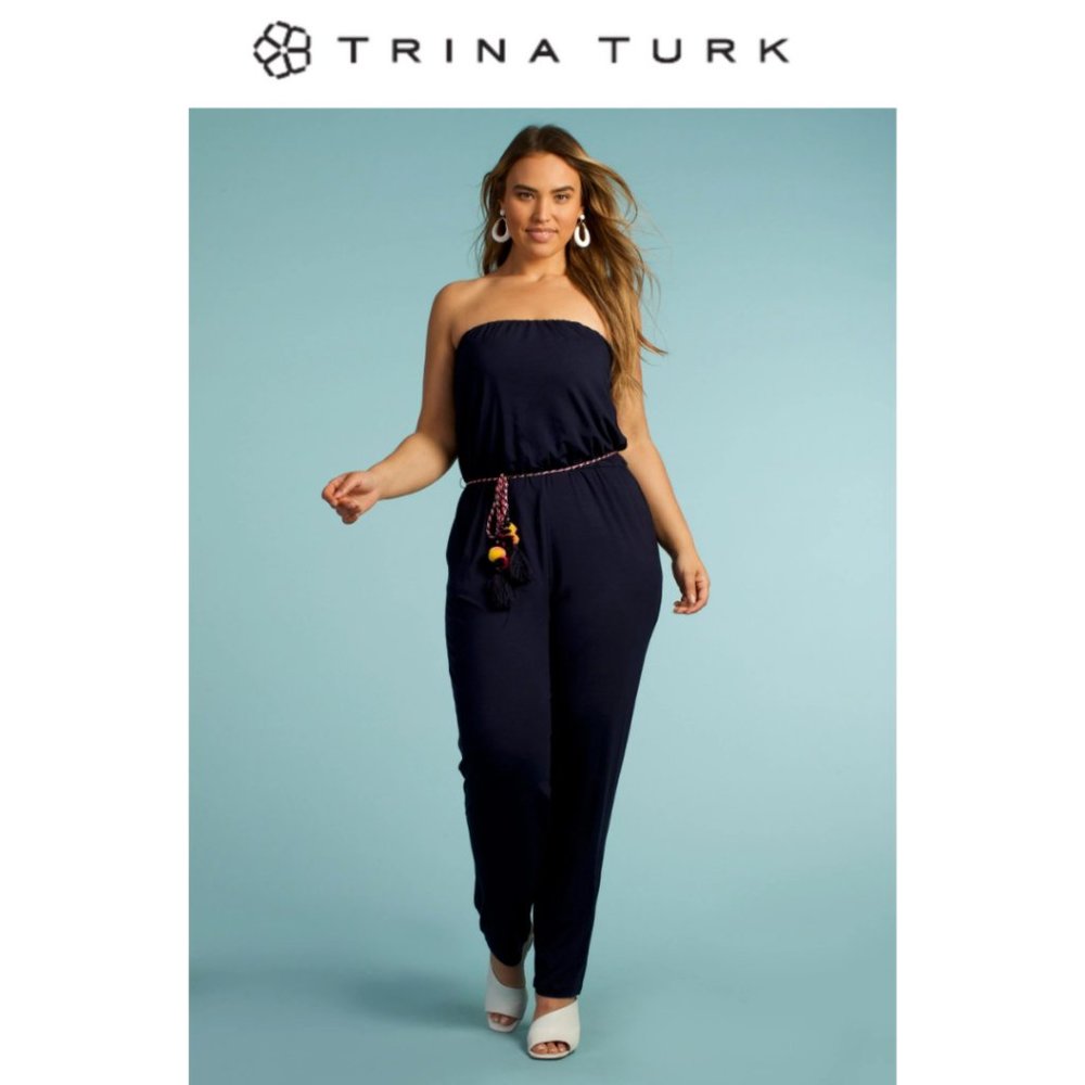 Trina Turk South Shore Jumpsuit in Indigo